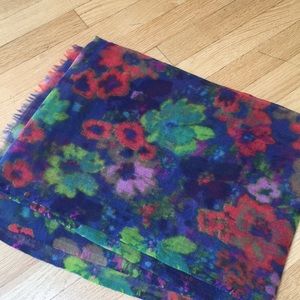 Jcrew bright and colorful wool scarf
